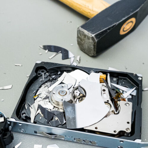 how to destroy a hard disc