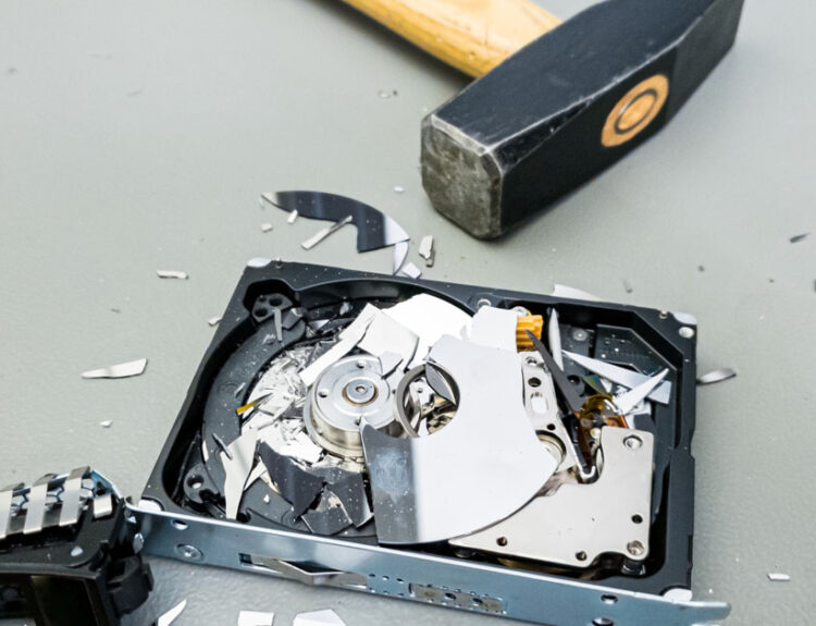 how to destroy a hard disc