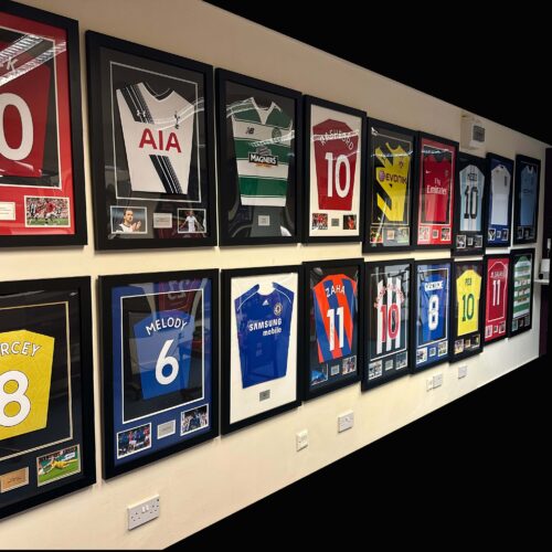 how to frame a football shirt
