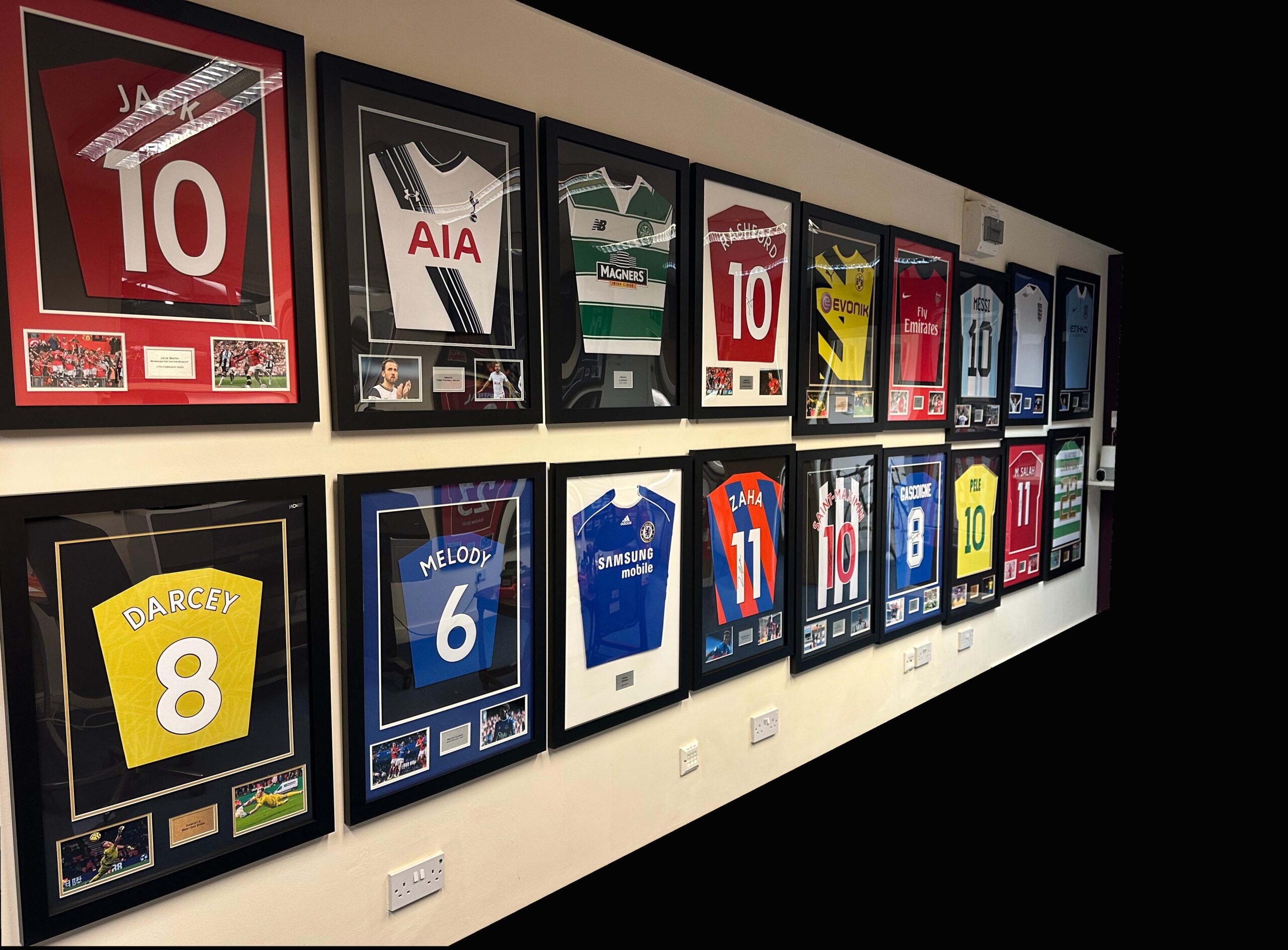 how to frame a football shirt