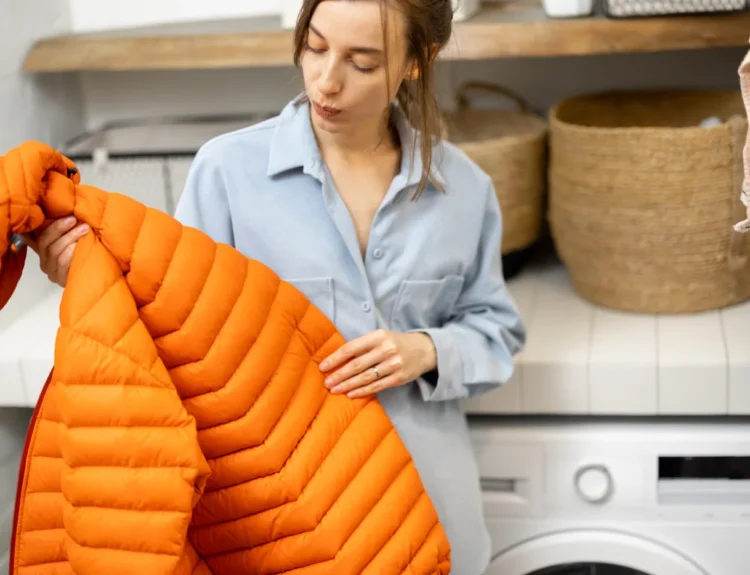 how to wash a down vest